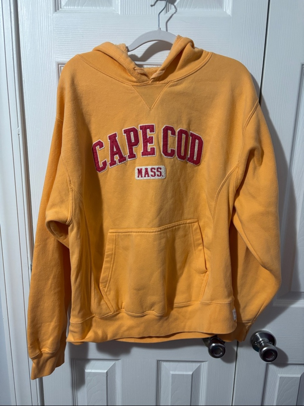 Light orange Cape Cod Graphic Crewneck Hoodie